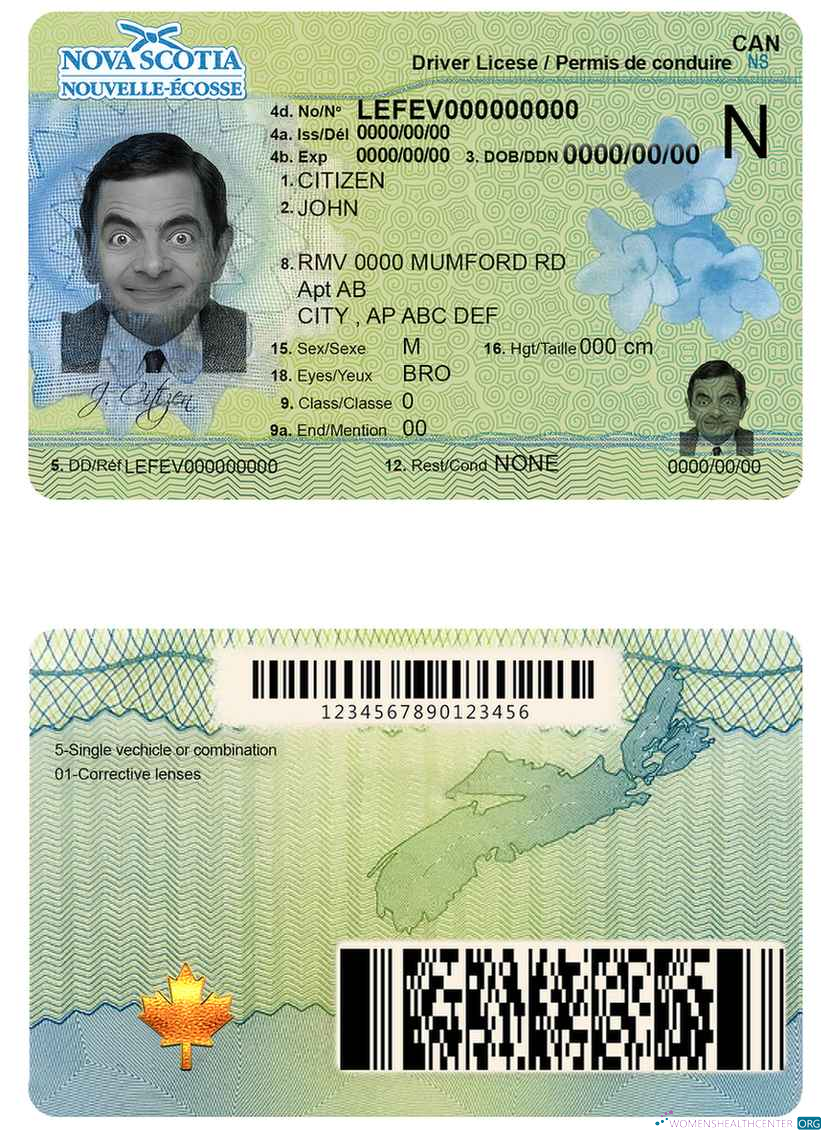 download Canada Nova Scotia driving license